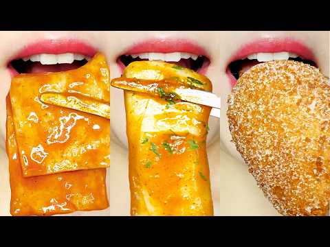 ASMR Myungrang Korean Corn Dog & Tteokbokki 🌭🌶️ MUKBANG 명랑핫도그 & 떡볶이 먹방 Eating Sounds