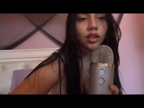 ASMR super up close CLICKY whisper ramble