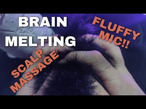 ASMR Fluffy Mic Scratching ~Brain Melting~ Scalp Massage (No Talking)