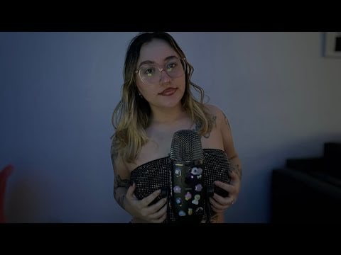 ASMR FABRIC SCRATCHING, MOUTH SOUNDS & SUSURROS 🖤
