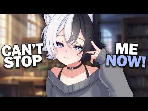 "I Admit Nothing!" | Bratty Femboy Clings To You ASMR 🩶 [Ear Tracing] [Personal Attention]