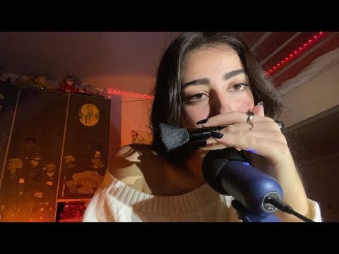ASMR 25 MINUTES OF THE MOST TINGLIEST TRIGGER WORDS (cupped whispers,hand movements,face brushing)