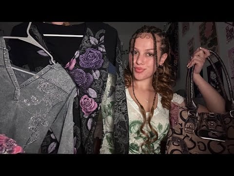 Roleplay ASMR | Latina reseller’s (overpriced) Y2K thrift shop! 🌙👚