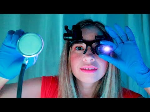 UNPREDICTABLE ASMR - fast Roleplay médecin - Lumière, test visuel, gant