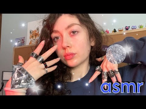 ASMR INAUDIBLE WHISPERING + RING SOUNDS + GUM CHEWING + MOUTH SOUNDS 💗