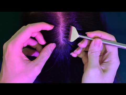 ASMR Head Scratching With Tools Tingling For Relieve Headache, Stress ( No Talking Asmr )