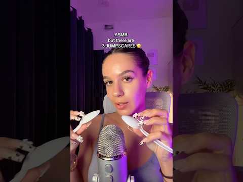 ASMR but there are 3 JUMPSCARES 😬 Be careful with volume! 🫢 #asmr #asmrvideo #asmrsounds #sleep