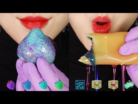 STRAWBERRY TANGHULU ASMR CANDIED STRAWBERRY ASMR BEESWAX CANDY ASMR 🍓🍓🍓