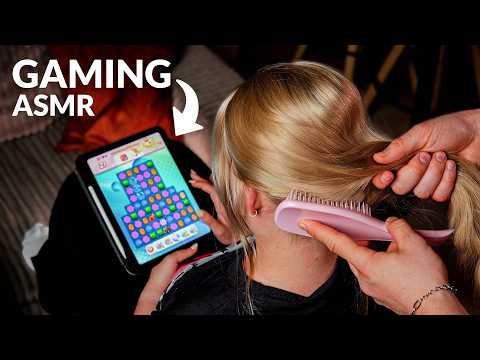 ASMR Dual Stimulation 🧠 Deep Head Massage & Hair Brushing (Relaxing Gameplay, No Talking)