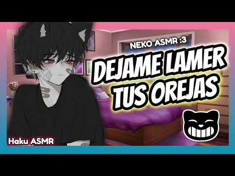 ASMR Rolplay Neko - Tu gato se vuelve humano!! - Haku ASMR / ear eating sounds