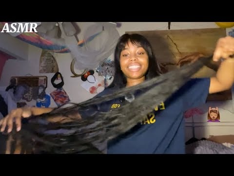 ASMR| Deep Scalp Massage & Braiding Sounds On A Real Person ASMR💆🏽‍♀️🫶🏽