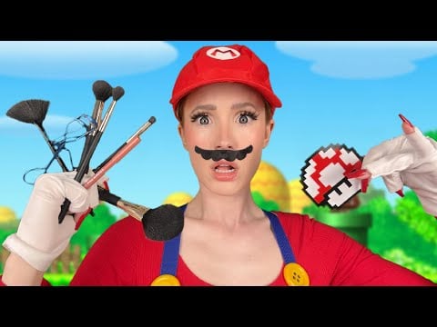 ASMR Mario gives you a makeover! 🌈🍄 (you’re Princess Peach) 👑