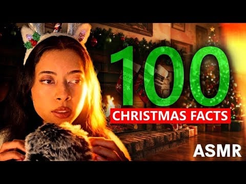 Cozy Christmas Facts By The Fireplace | ASMR