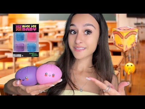 ASMR| Girl in class SCAMS you and others with SQUISHYS