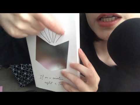 ASMR | November Book Haul [whispering, book tracing, page flipping sounds]
