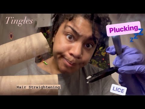 ASMR - Lice Check & Hair Straightening