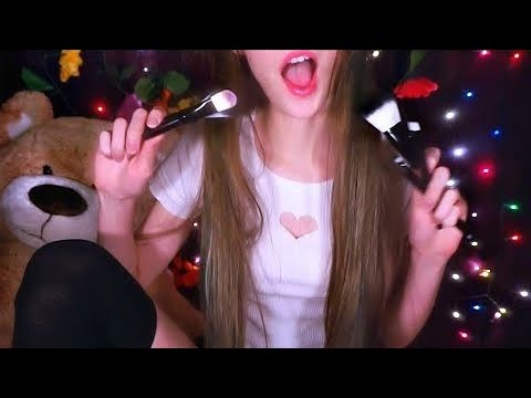 ASMR Ear Brushing Whisper Hang Out Trying New Brushes! 😜 ♥ [RECOVERED VIDEO]