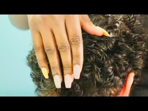 Ivory gentlemen Curly Hair massage/scratch/thanksgiving ASMR