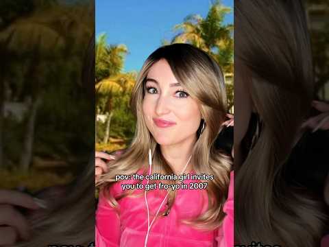 pov: the california girl invites you to fro-yo in 2007 #asmr