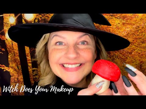 ASMR | Witch Does Your Makeup Application | Full Version Roleplay 🍄🎃🕷