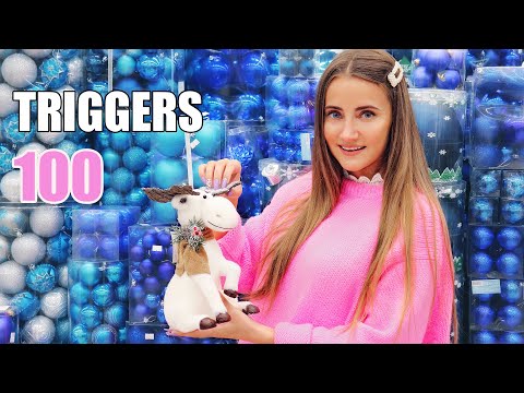 ASMR 100 TRIGGERS in 10 minutes CHRISTMAS 🎄 АСМР 100 ТРИГГЕРОВ Новогодних 100% УСНЕШЬ!