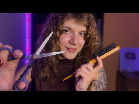 ✨ASMR✨Oi, posso cortar o seu cabelo? 