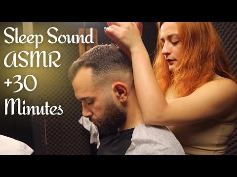 ASMR MISS MELEK / CHAIR MASSAGE - FACE CLEANING (Sleep Sound)