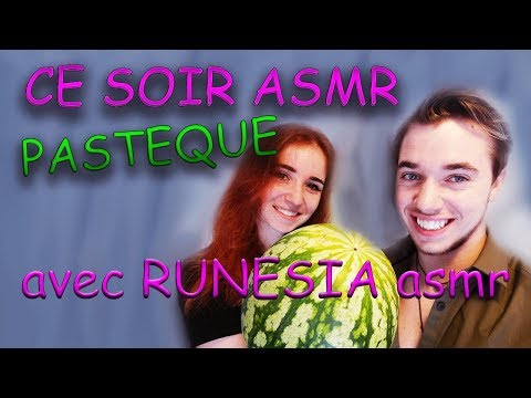 ASMR LIVE FRançais : Dégustation PASTEQUE . Feat avec Runesia ASMR 🍉 @alteanne