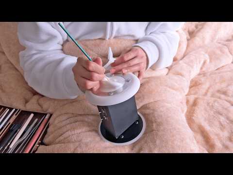 ASMR Realistic Ear Cleaning for One Ear Only (No Talking) ear blowing, 3Dio / 耳かき