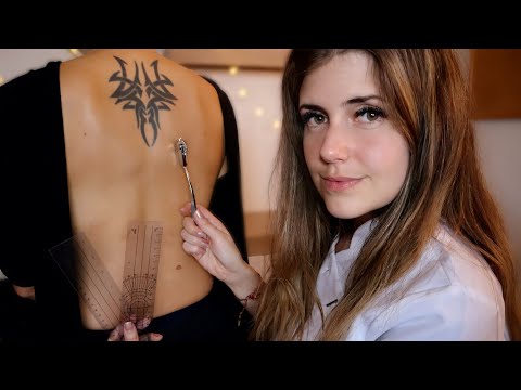 ASMR [Real Person] Physical Back Examination | Rücken Untersuchung | Physio Roleplay deutsch/german