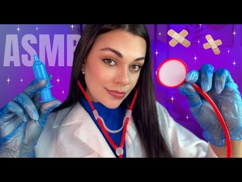 ASMR ROLEPLAY: médica faz exames em você 👩🏻‍⚕️🩺 (voz suave e atenção pessoal)