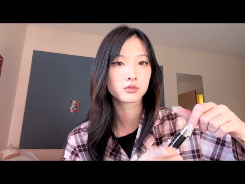 watching a friend do her makeup asmr