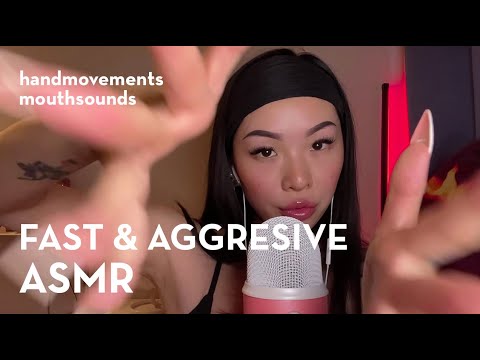 ASMR | FAST AND AGGRESSIVE LAYERED TRIGGERS 🫨 | mouth sounds | hand movements