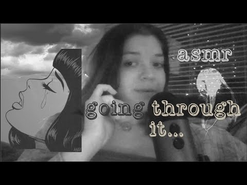 ☁️✨🌑  Lofi asmr ~ going through some things 🥺☁️ mental health whisper ramble