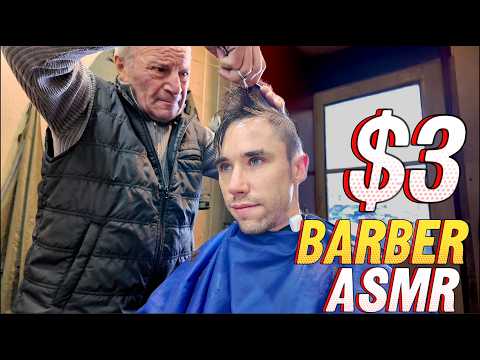 A Surprisingly Relaxing Haircut in Georgia 🇬🇪 | Barber ASMR