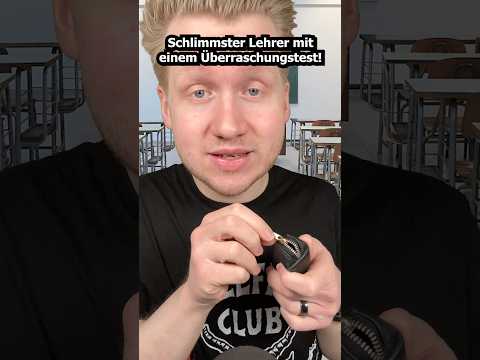 Schlimmster Lehrer mit einem Überraschungstest! #asmr