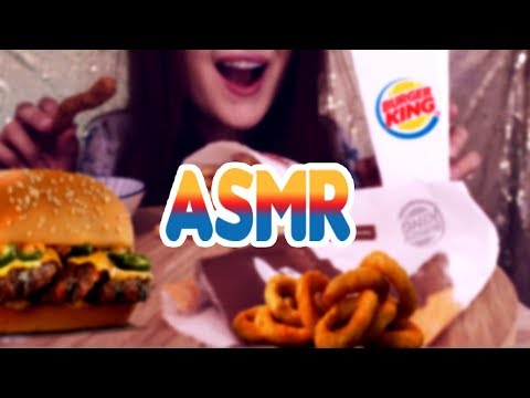 ASMR 🍔Burger King 🍟+ Boule Coco * Sticky Crunchy Eating SOUNDS * Ear Eating