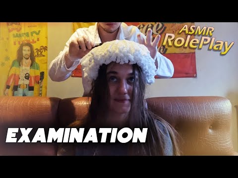 ASMR examination : Cheveux ,Tête  ( Feat : Anoki )