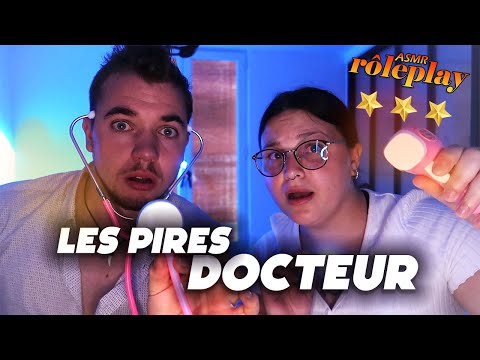 ASMR : LES PIRES DOCTEURS AVEC @TinaASMRoff  ! 👨‍⚕️👩‍⚕️