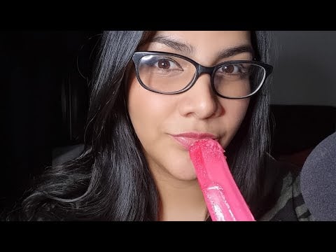 ASMR Lamiendo paleta de agua | ASMR en Español