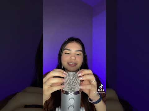 ASMR: Unha no mic 💜 #asmr #asmrsound #asmrunhanomic #asmrshorts #asmrsounds