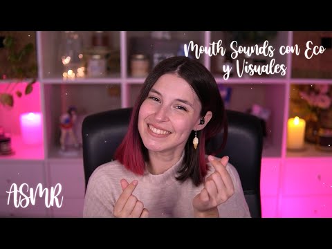 ASMR | Mouth sounds extremadamente intensos con eco y visuales super relajantes | BlueYeti