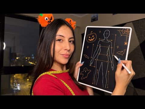 ASMR TE MIDO PARA TU DISFRAZ DE HALLOWEEN 🎃 ROLEPLAY MODISTA