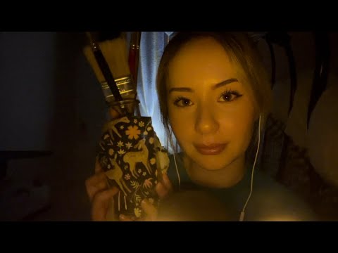 Asmr Painting Your Face (visual triggers) 👩🏼‍🎨🎨