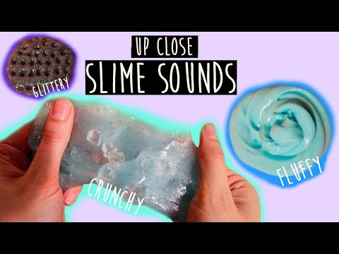 ASMR ♥ Satisfying Slime Playing - Crunchy, Fluffy, Glittery