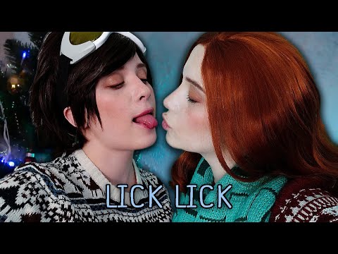 АСМР ТРЕЙСЕР И ЭМИЛИ ЛИЖУТ УШКИ 👅👂🏻| ASMR TRACER & EMILY EAR LICKING | ЛИКИНГ | OWERWATCH