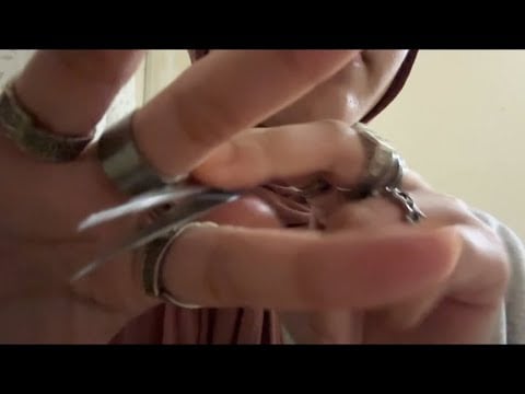 ASMR | Plucking Negative Energy with rings and tweezers (ring sounds, scissors, personal attention)