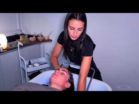 ASMR Italian Head Spa Massage: DEEP Scalp Detox & Steam Mask (NO TALKING)