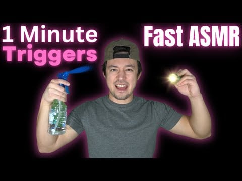 🔴🌟1 Minute ASMR Triggers! ☝️ | Fast Background ASMR 🔥