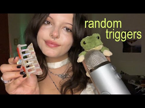 Random Trigger Assortment ASMR | Tapping, Scratching, Whispering